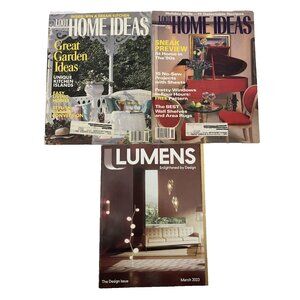 LOT OF 3 Magazines 1,001 Home Ideas Garden 1990 Lumens 2023